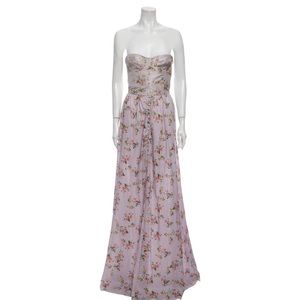 Brock Collection Long Floral Printed Dress